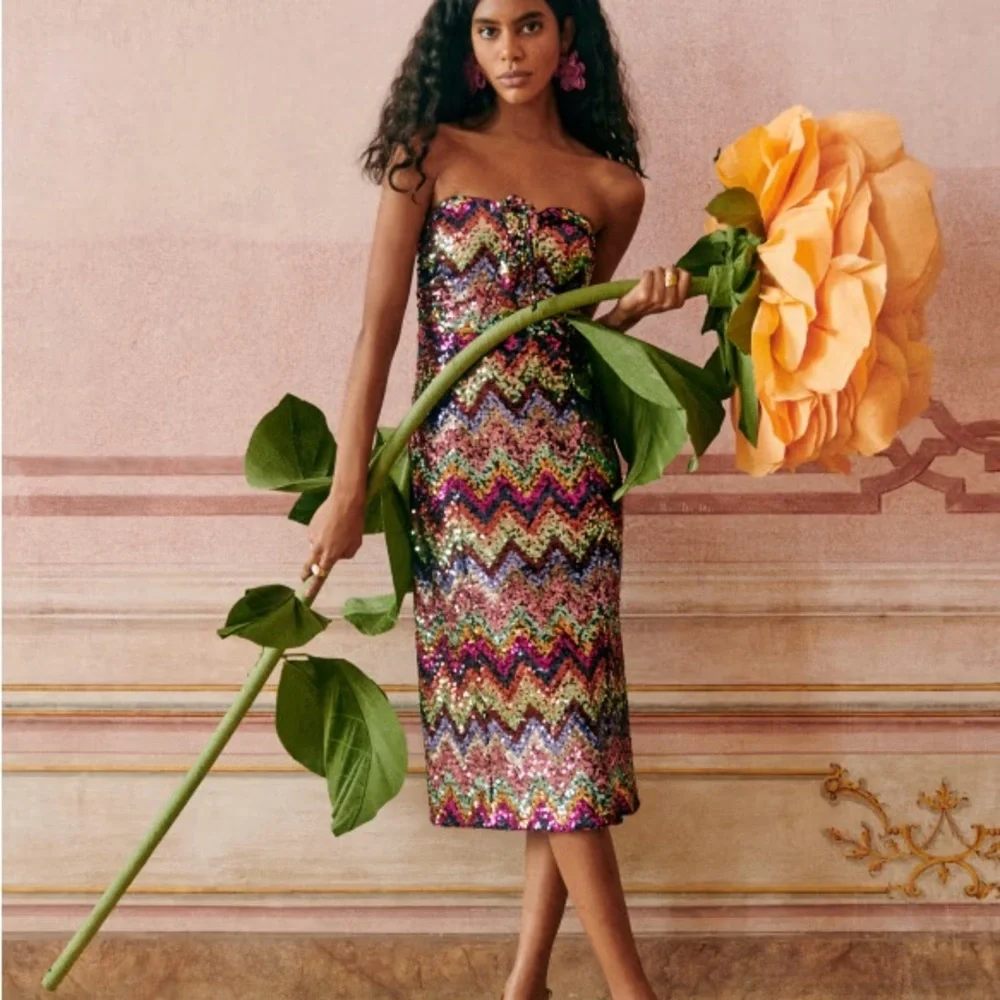 Romaine Sequin Sezane Dress - Picture 3 of 9